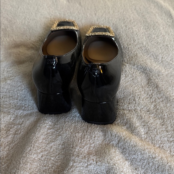 Sam Edelman Thalia Square Toe Patent Leather Pumps. Size 8.5 - Picture 3 of 5